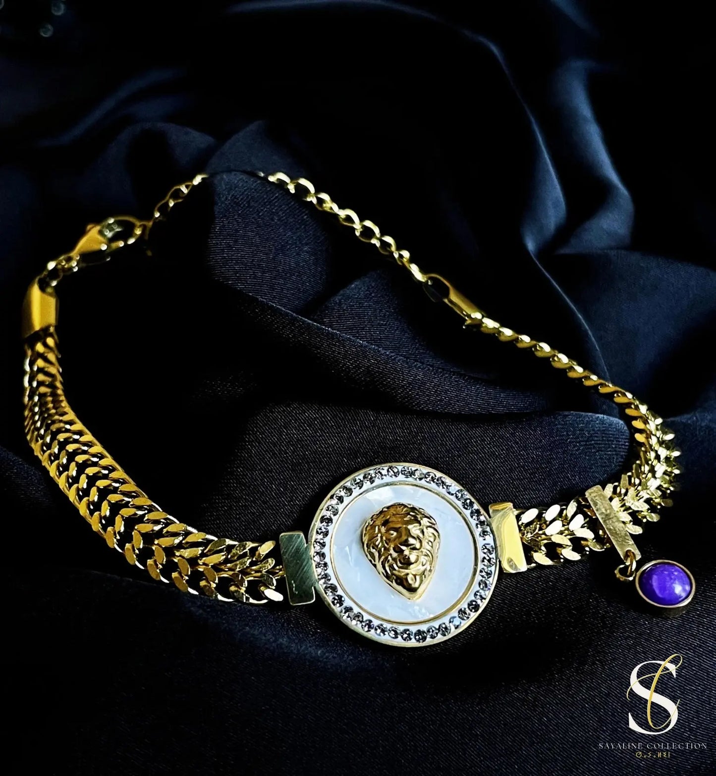 Bracelet Lion doré Sayaline Collection