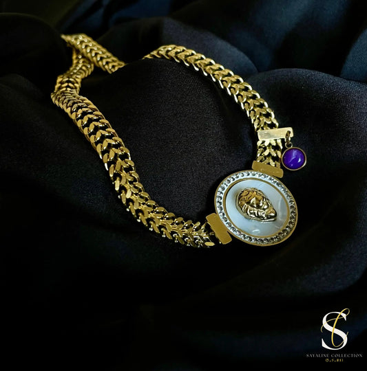 Collier Lion doré - Sayaline Collection